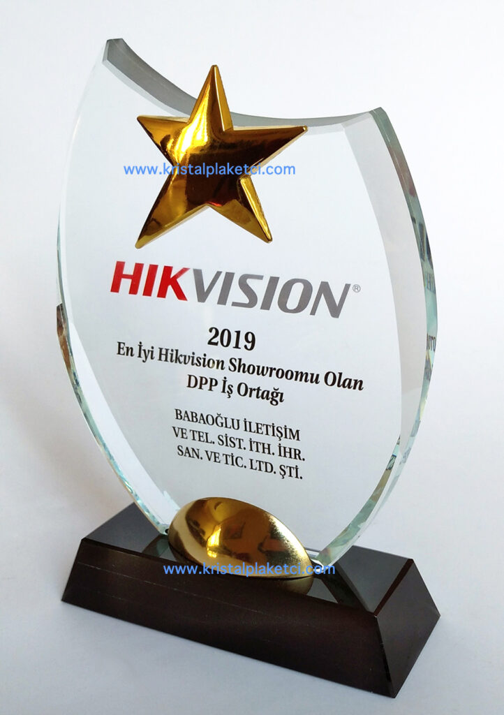 Vip ödül kristal plaket