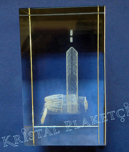 3d kristal küp profil