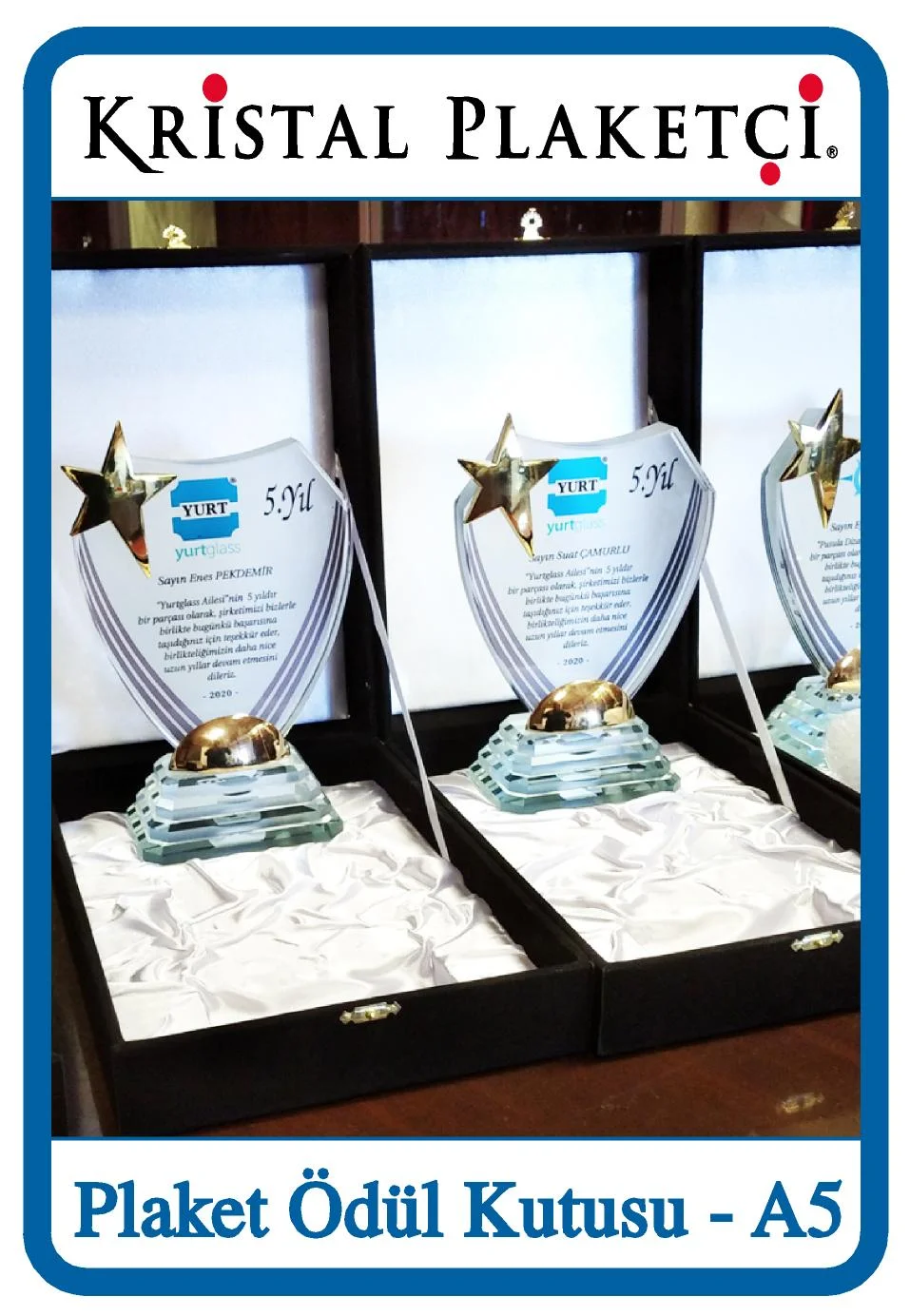 Plaket ödül kutusu A5