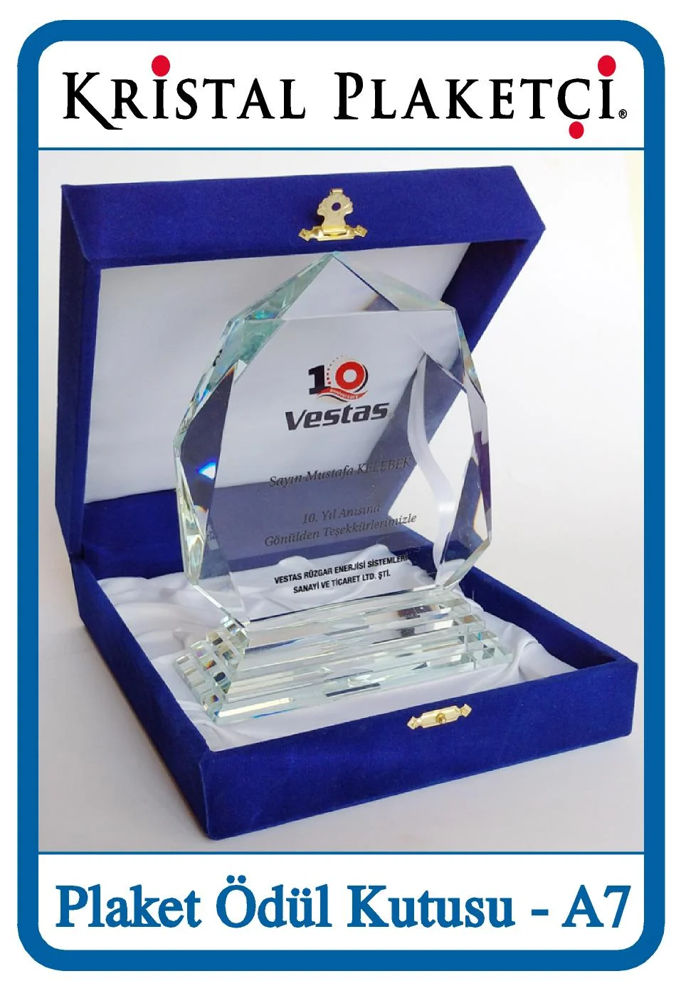 Plaket ödül kutusu A7