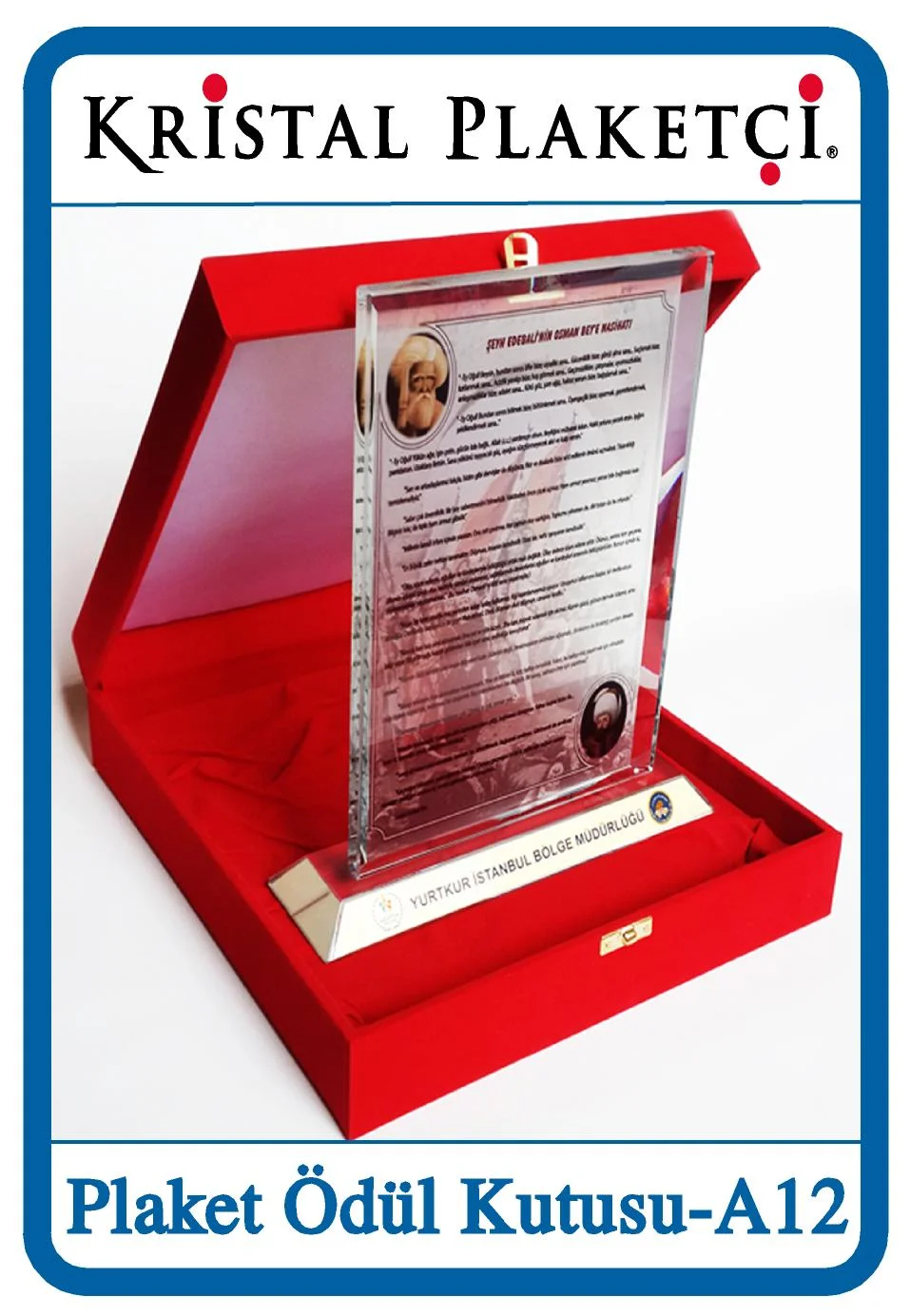 Plaket ödül kutusu A12