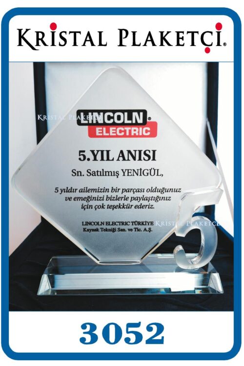 5 yıllık personele plaket