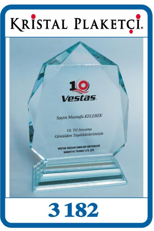 Vip kristal cam plaket