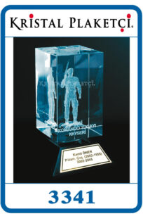 Jandarma plaket kristal cam