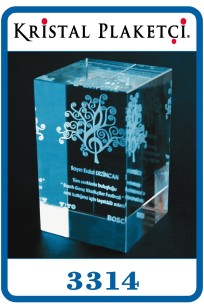 5x5x58 kristal cam küp