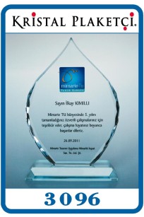 Damla şeklinde plaket