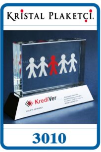 Kristal cam kıdem plaketi insan kaynakları ik